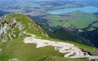 Auf dem Weg zum Säuling - Blick ins Tal
